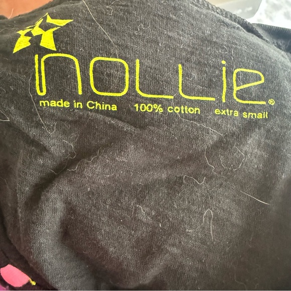 Nollie Pink and Yellow Short Sleeve Fitted Graphic Tee - Picture 8 of 9